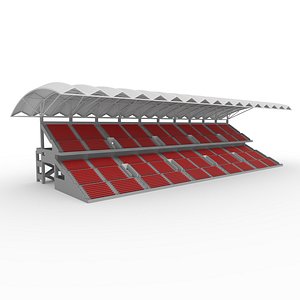 3D Stadium Tribune 13 model