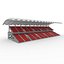 3D Stadium Tribune 13 model