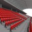 3D Stadium Tribune 13 model