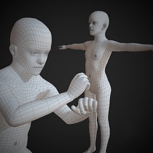 Rigged White Boy Basemesh