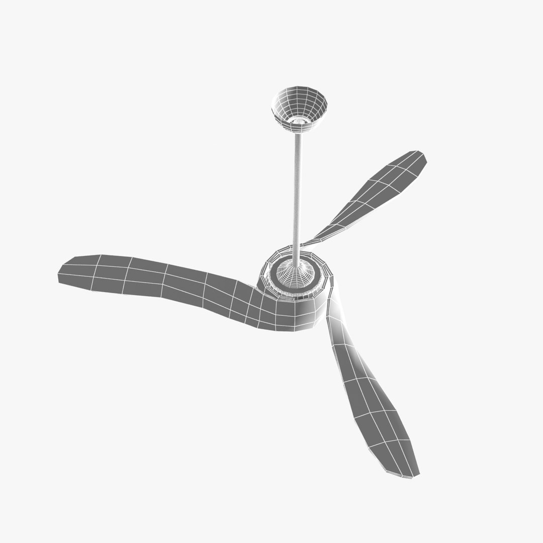 Fan 3 Vanes Ceiling 3D - TurboSquid 1179287