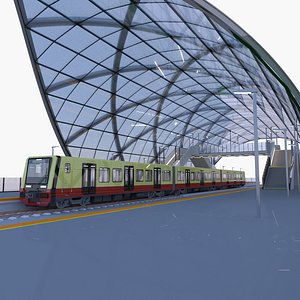 3D S-bahn station