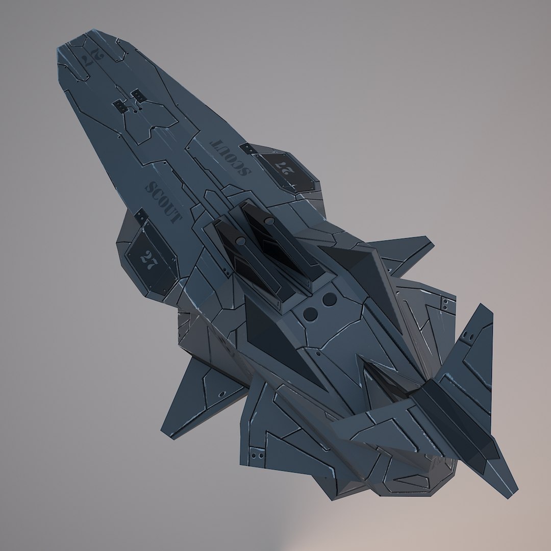 3d Space Fighter Model