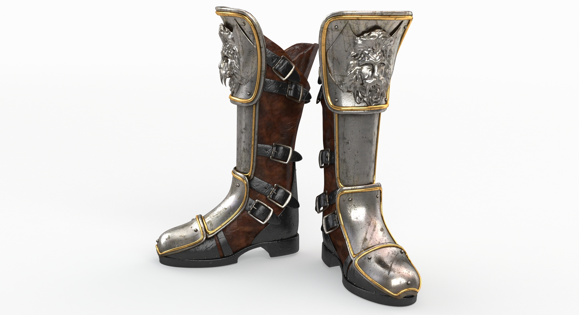 Armor boot 3D model - TurboSquid 1169762
