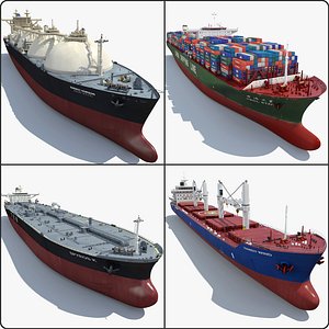 4 Cargo Ships