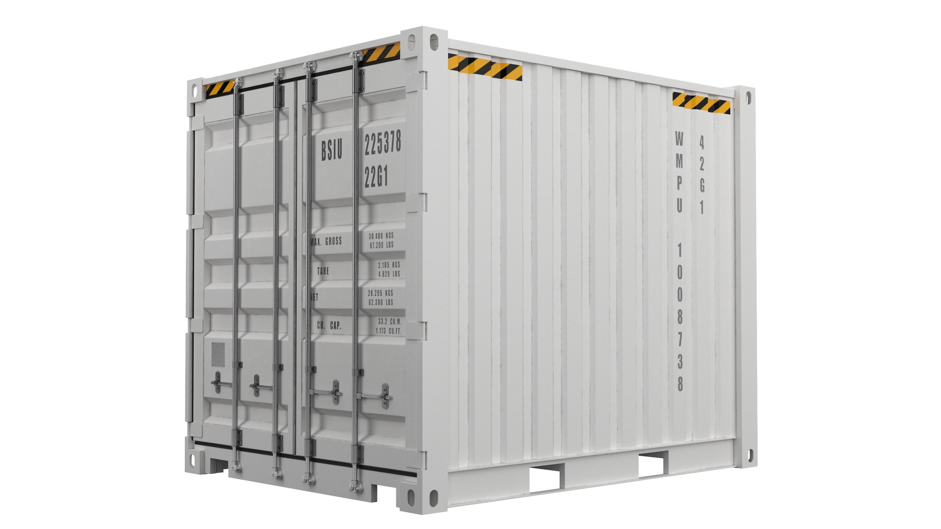 3D 10ft Shipping Container - TurboSquid 1934399