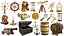 Requisitensammlung mit maritimen Motiven