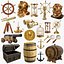 Requisitensammlung mit maritimen Motiven