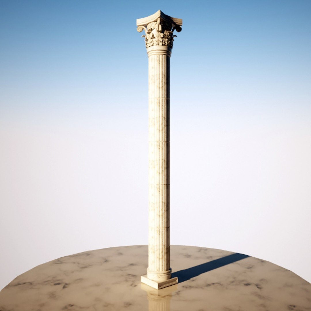 3dsmax Corintian Column