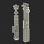 Luke Skywalker Lightsabers 3D Models Set