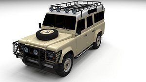 land rover defender 110 obj