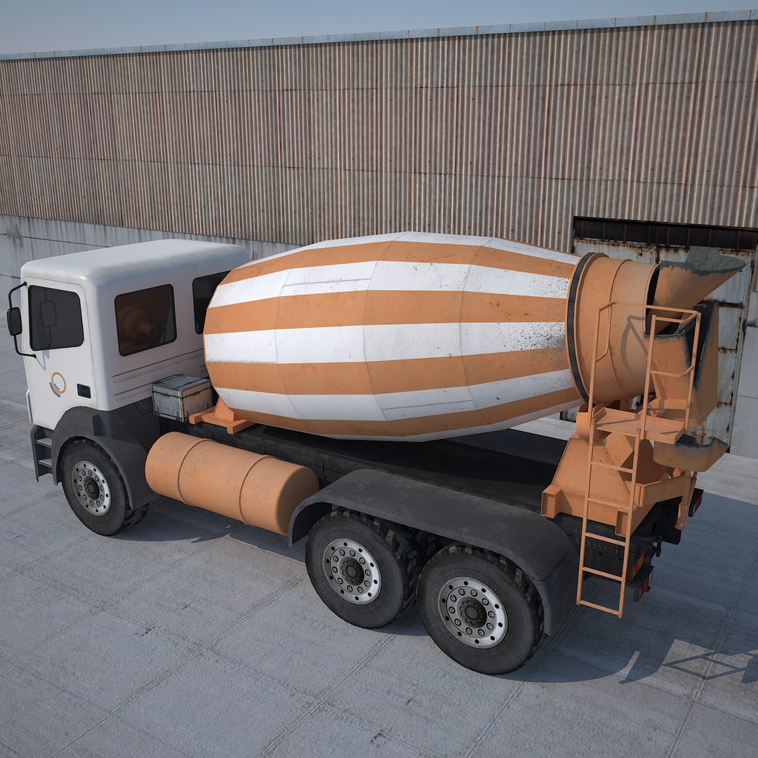 Cement Mixer Truck 3d Model Bbbbb