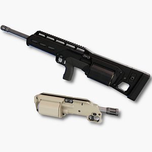 3D six12 shotgun model