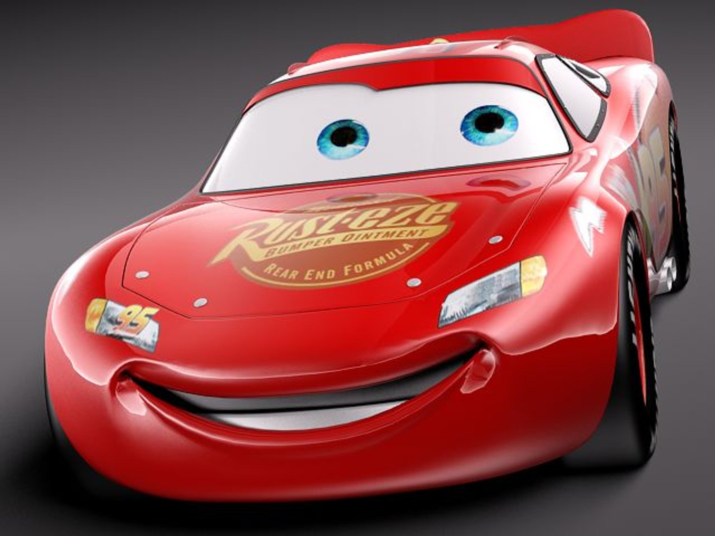 Lightning Mcqueen Zigzag Race Car 3d Model