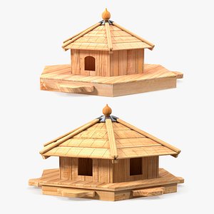 Floating Duck Houses Collection 3D model