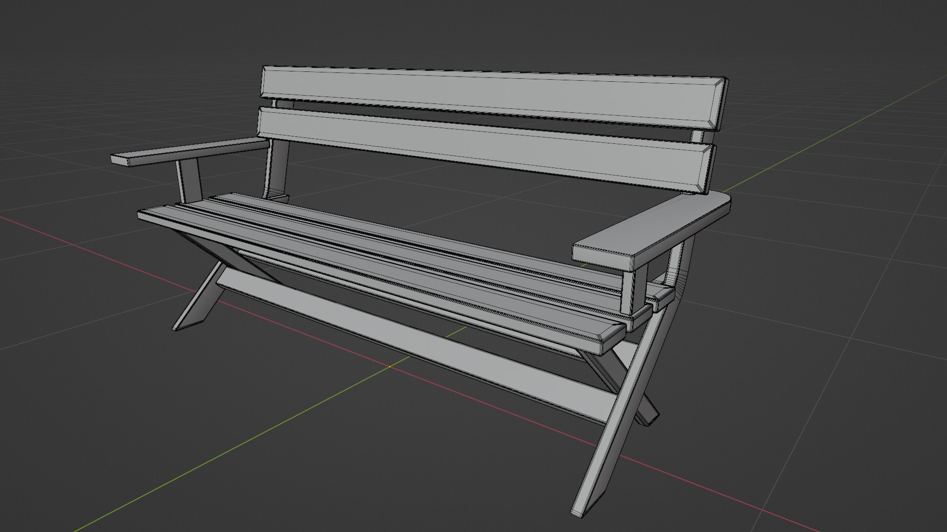 Bench 3D model - TurboSquid 2150440