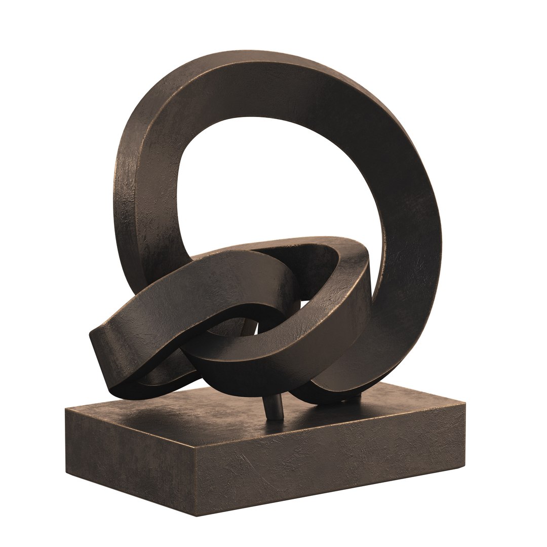 Cast Metal Abstract Sculpture 2 3D Model - TurboSquid 2368518