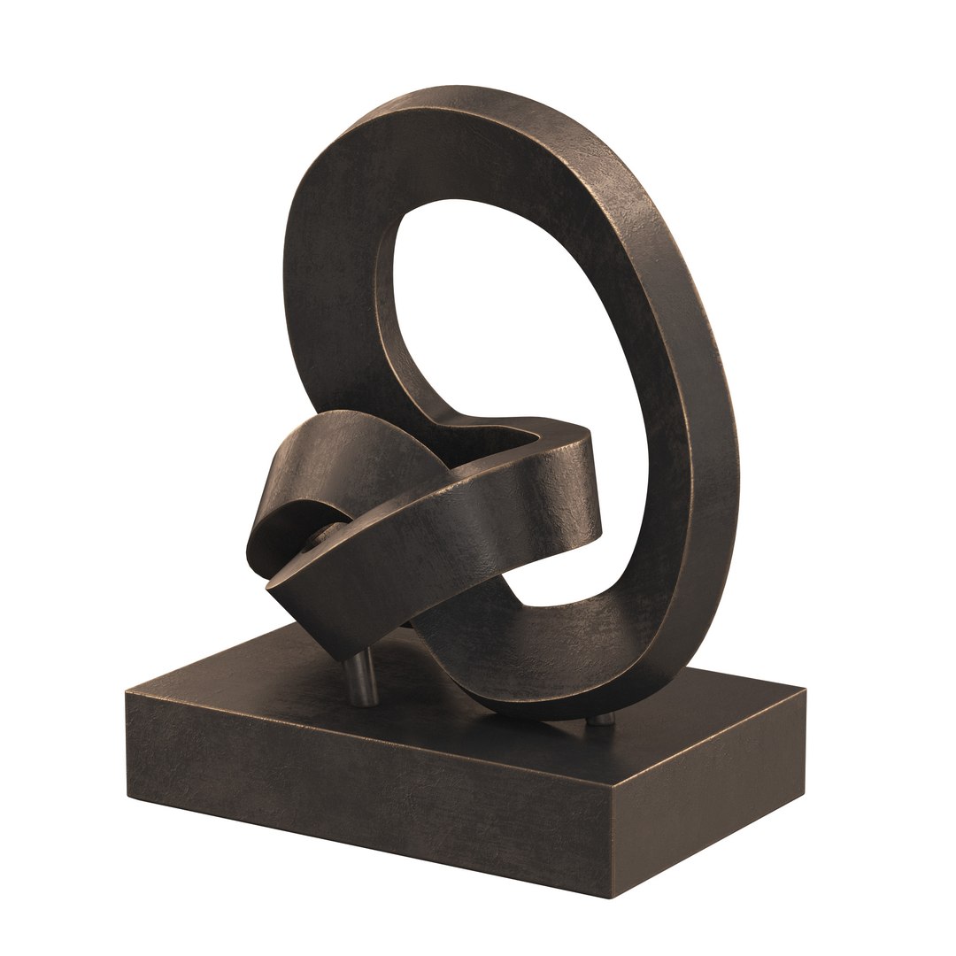 Cast Metal Abstract Sculpture 2 3D Model - TurboSquid 2368518