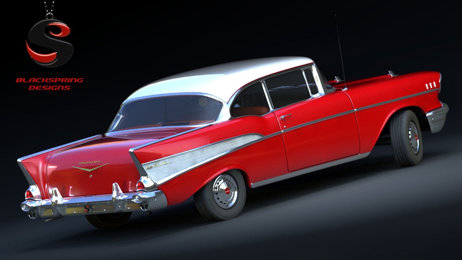 Chevrolet Bel Air 1956 3d Max