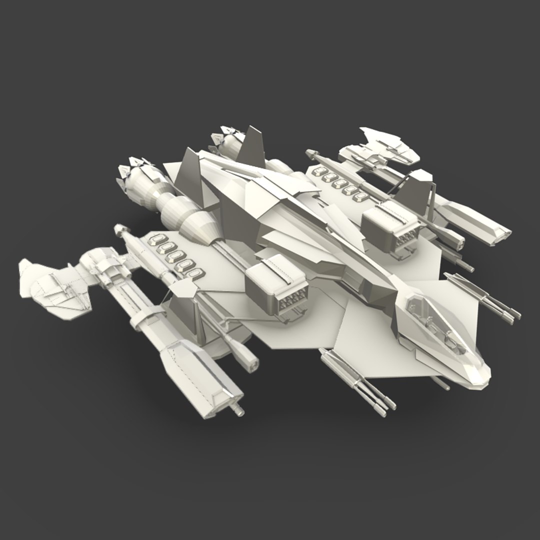 Free Blend Model Spaceship Guns