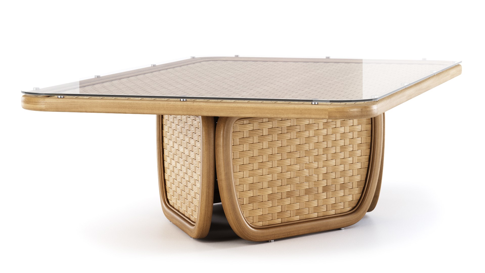 Lucy Rattan Rectangular Table By Bpoint 3D Model - TurboSquid 2030830