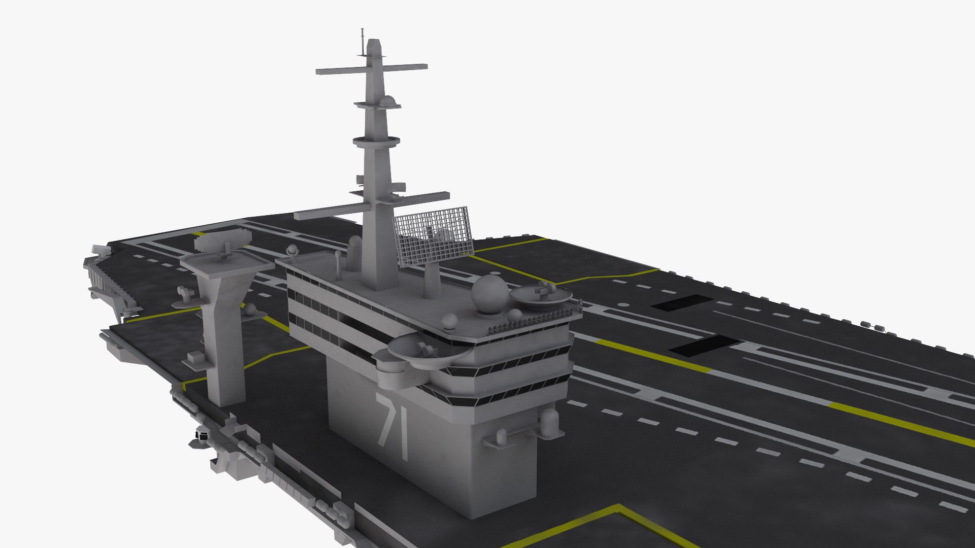 3D Aircraft Carrier Model - TurboSquid 2219698