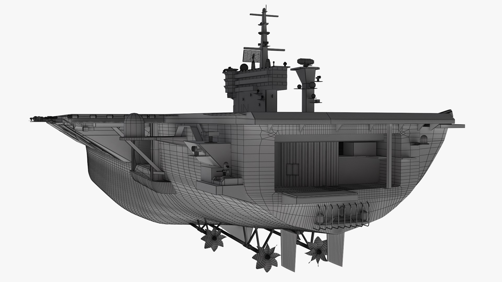 3D Aircraft Carrier Model - TurboSquid 2219698
