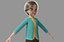3D cartoon family rigged character