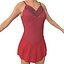 3d women figure skater model