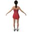 3d women figure skater model