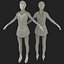 3d women figure skater model