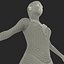 3d women figure skater model