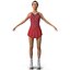 3d women figure skater model