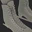 3d women figure skater model