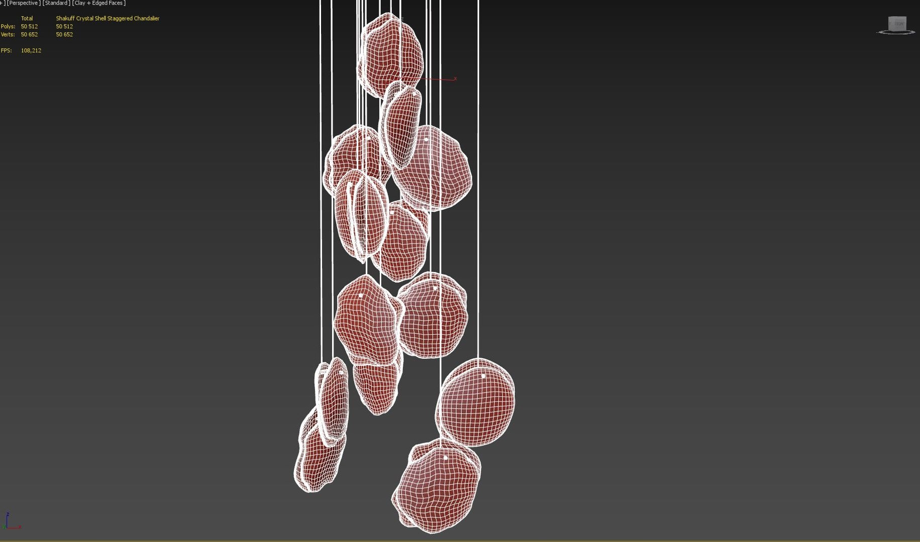 Shakuff Crystal Shell Staggered 3D Model - TurboSquid 1607467
