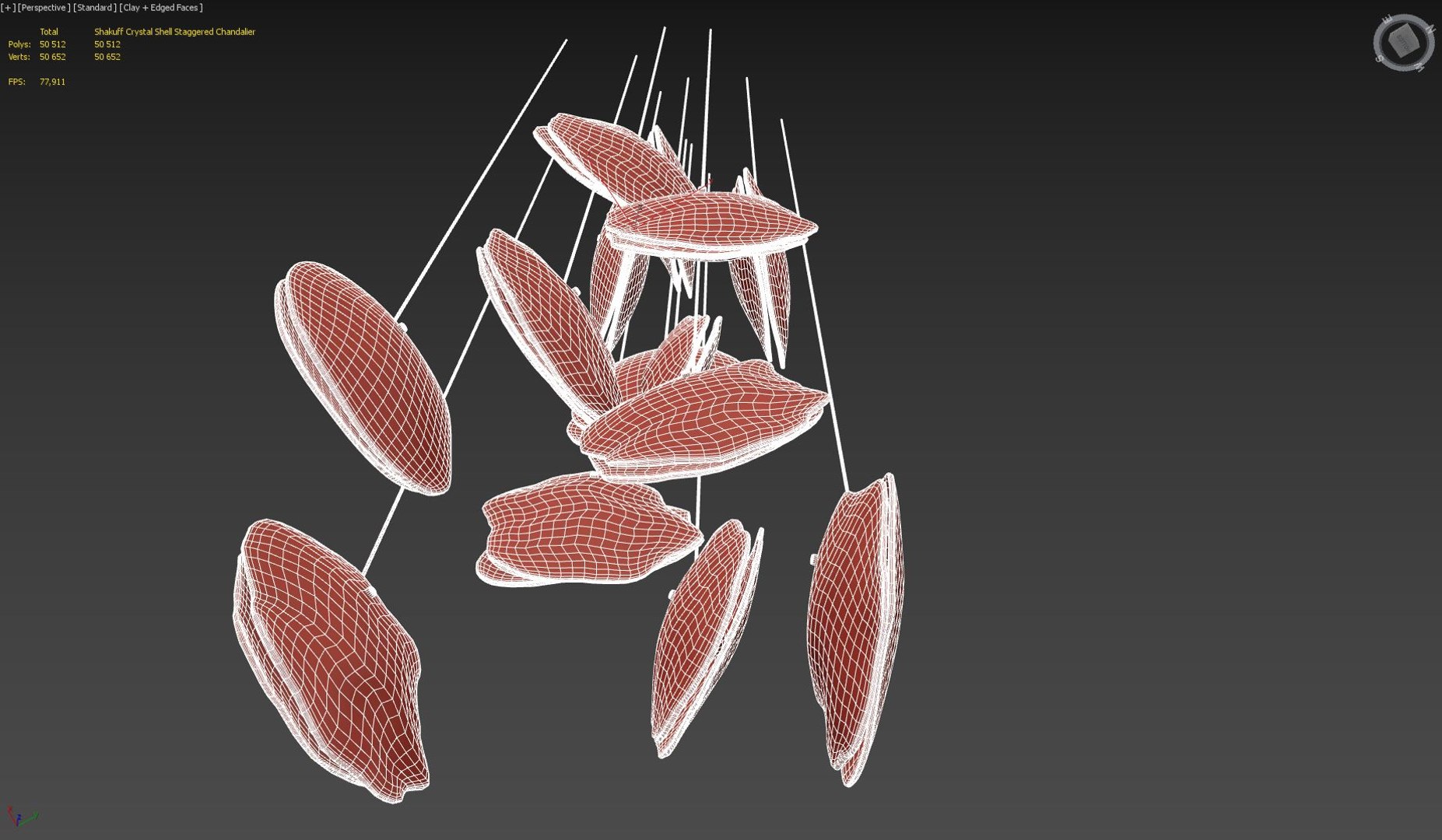 Shakuff Crystal Shell Staggered 3D Model - TurboSquid 1607467