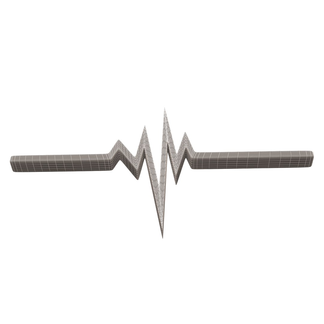 3D Pulse Symbol Model - TurboSquid 1850262