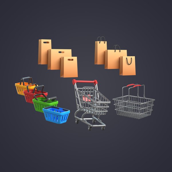 modelo 3d Shopping Pack - TurboSquid 2089743