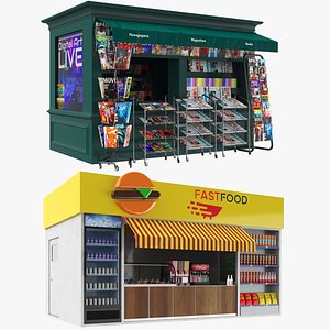 News Stand And Food Kiosk