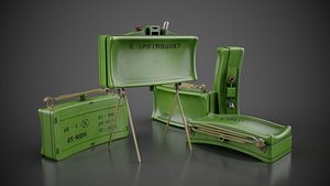 3D MON-50 Directional Anti Personnel Mine Low-poly 3D model model