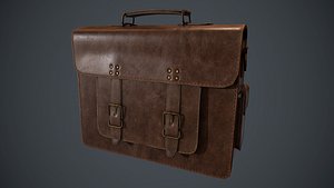 leather bag pbr 3D