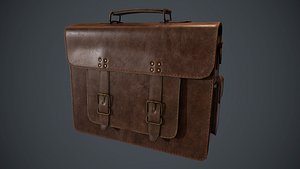 Lowpoly PBR Leather Bag