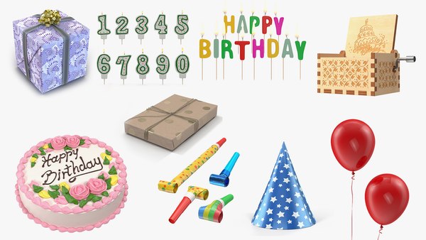 3D Happy Birthday Collection 3 - TurboSquid 1821436