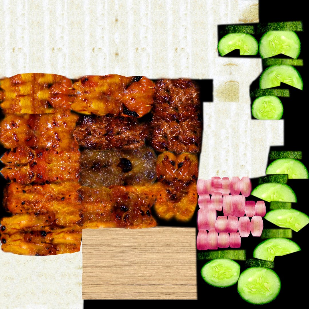 3D Model Satay Skewered - TurboSquid 1710284