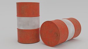Oil Barrel 3D model