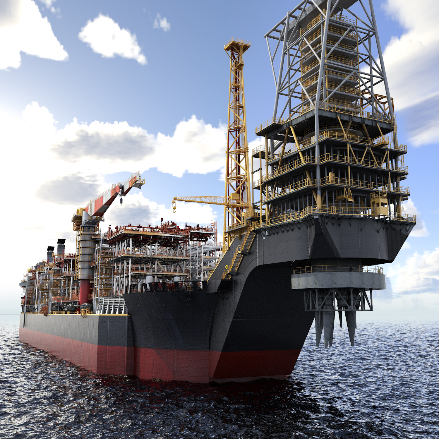 3D FPSO Super Detailed model - TurboSquid 1929963