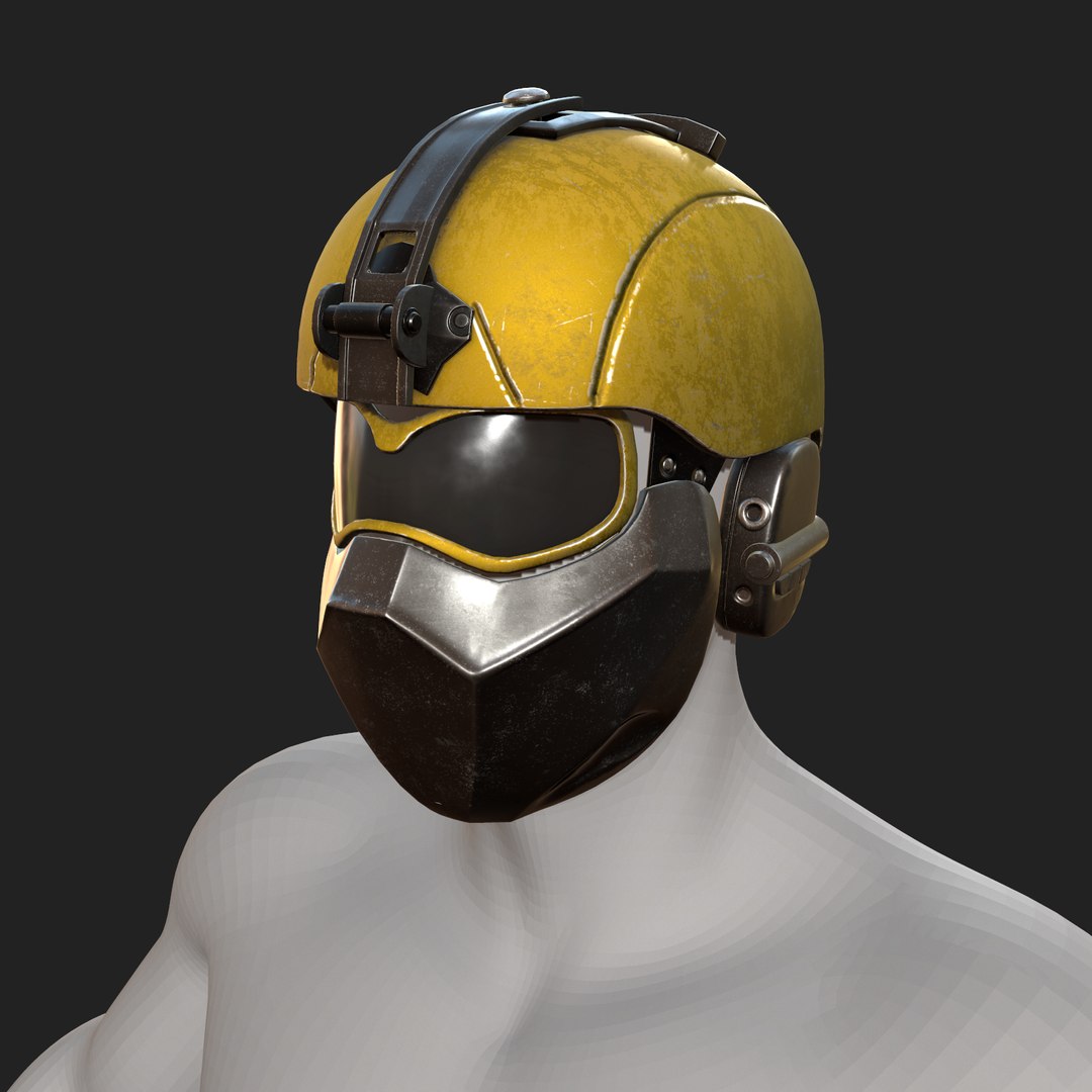 3D Helmet Man Helm - TurboSquid 1507829