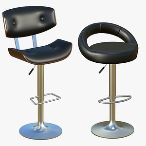 3D Stool Chair V172