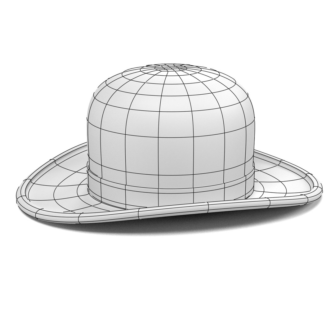 Bowler Hats 3d Model