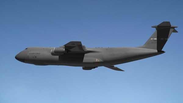 3d lockheed c5 galaxy model